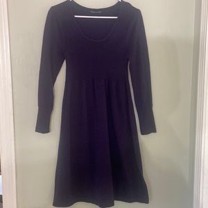 Purple sweater dress